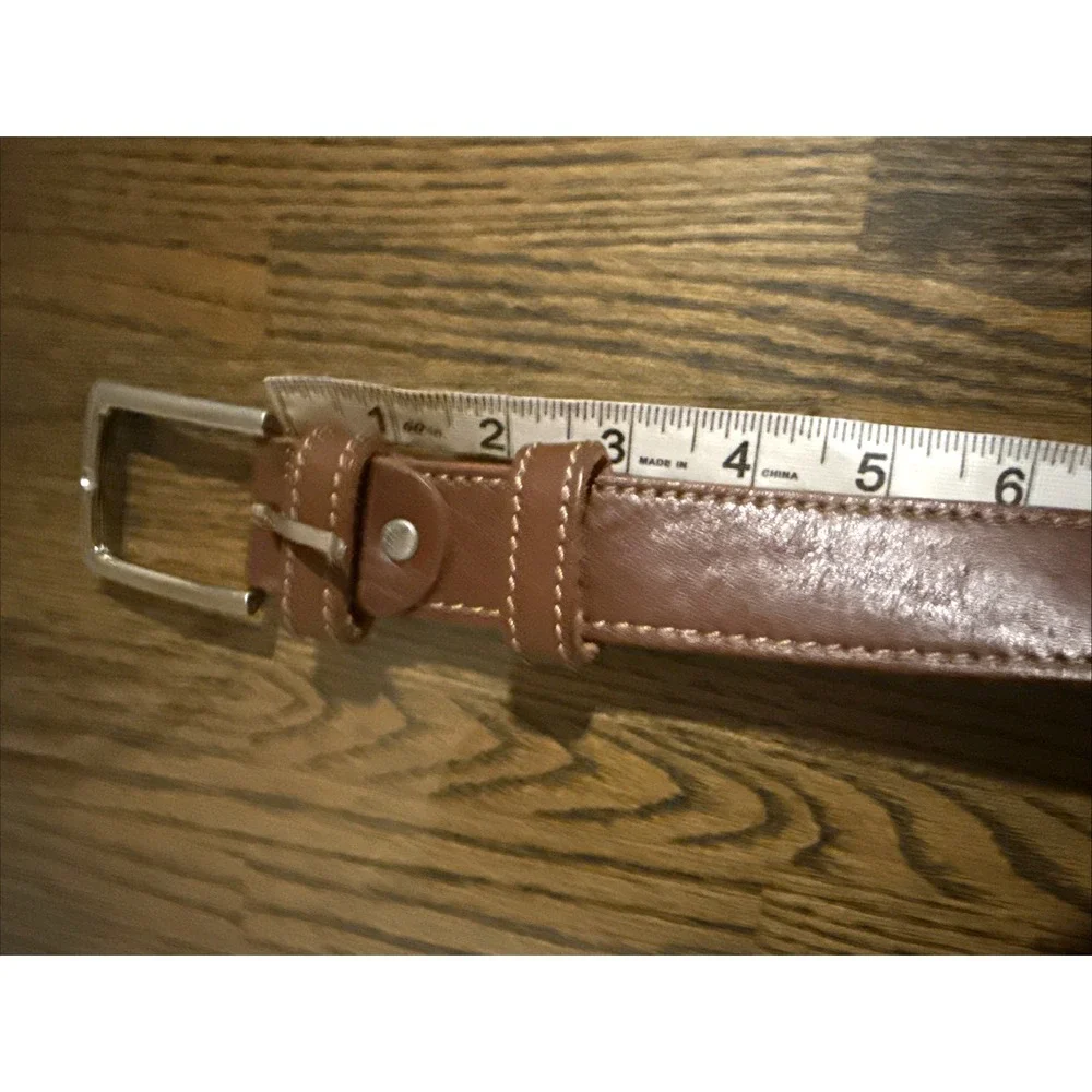 Hand Made In Italy Vero Cuoio Brown Leather Belt 110/130 US 36 Career to Casual*